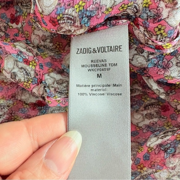 Zadig and Voltaire Reevas Skull Print Dress - Picture 10 of 14